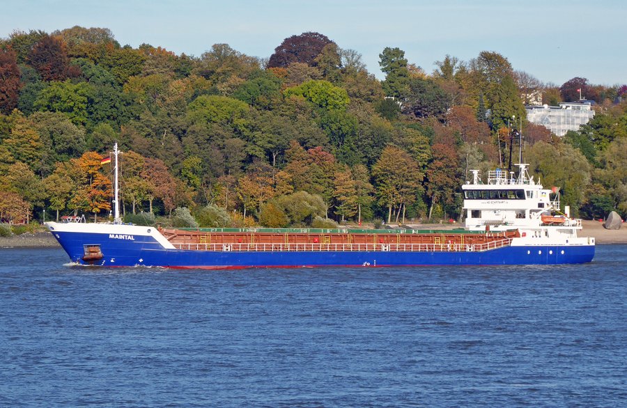Transit: MAINTAL              entering English South Coast at The Dover Strait