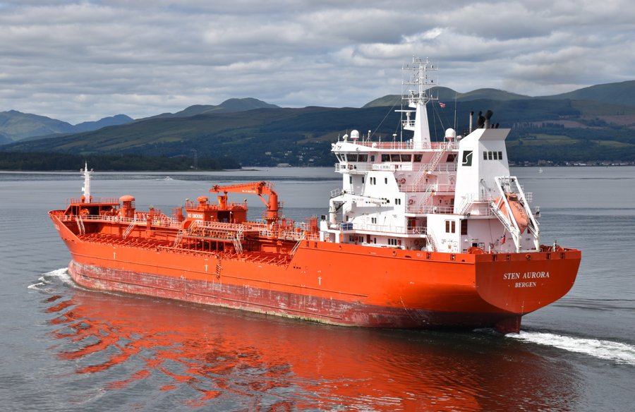  Scottish East Coast - STEN AURORA          transiting Berwick Coast