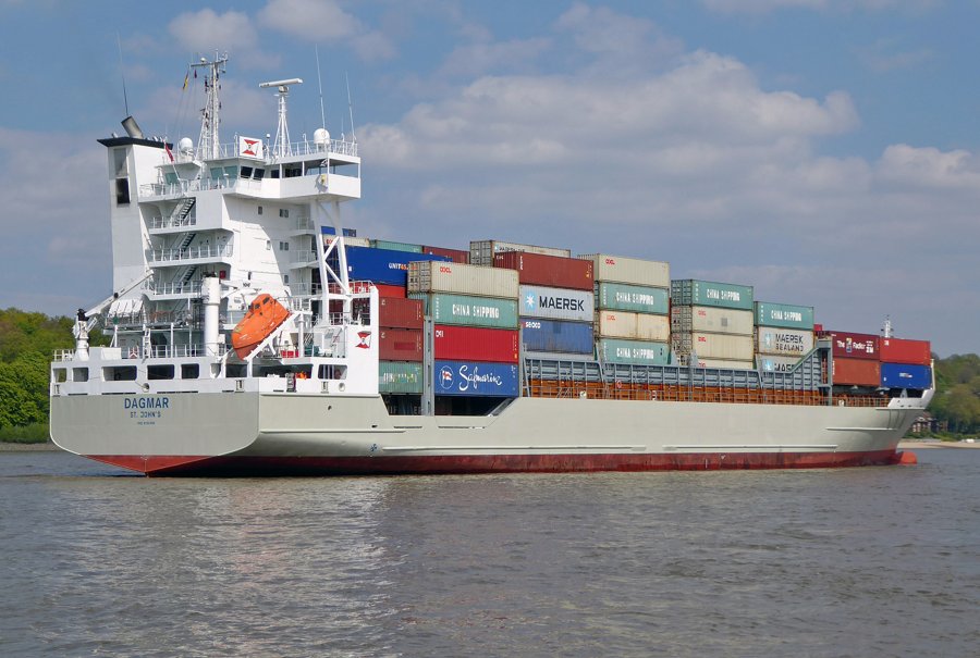 Transit: DAGMAR entering English South Coast at The Dover Strait