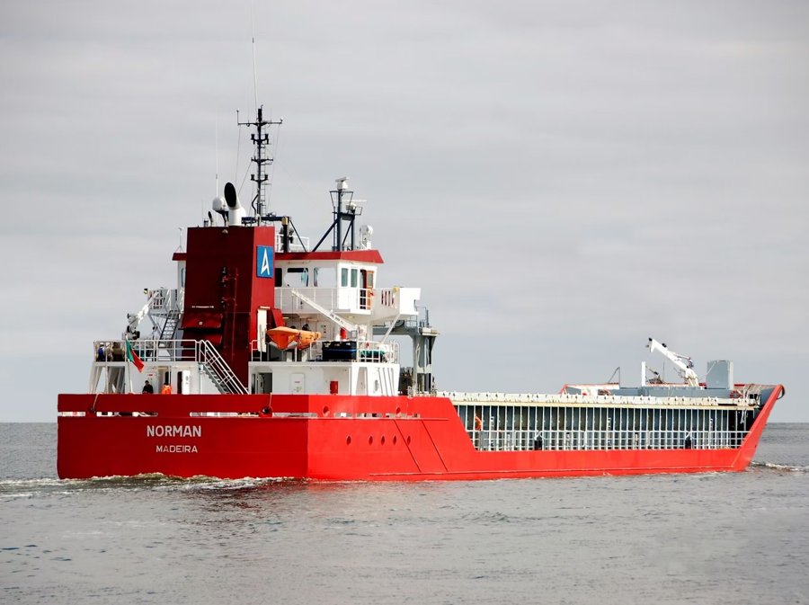 Transit: NORMAN entering English South Coast at The Dover Strait
