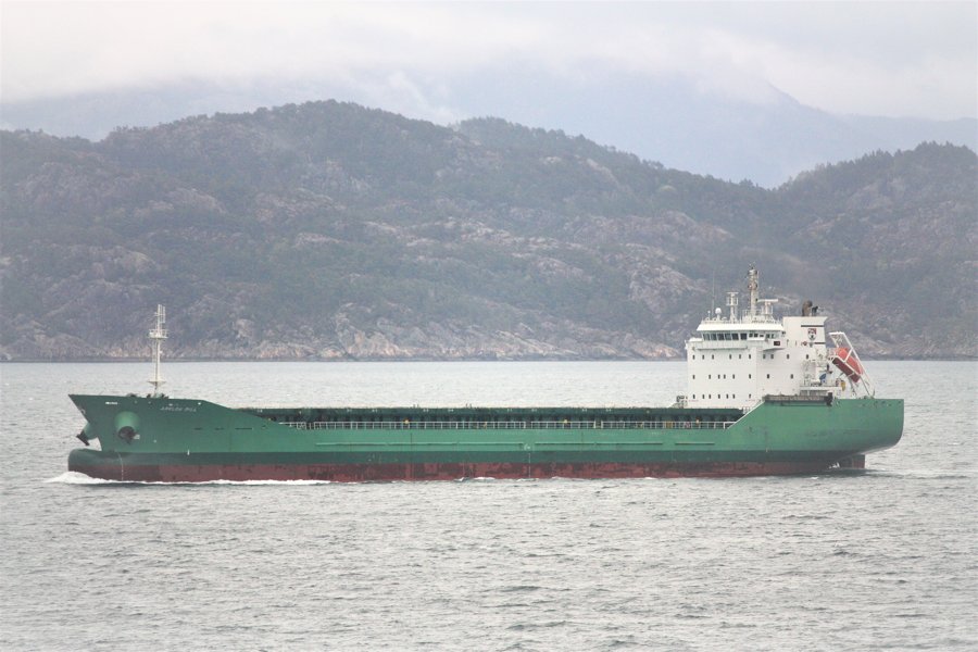 Transit: ARKLOW MILL          entering English South Coast at The Dover Strait