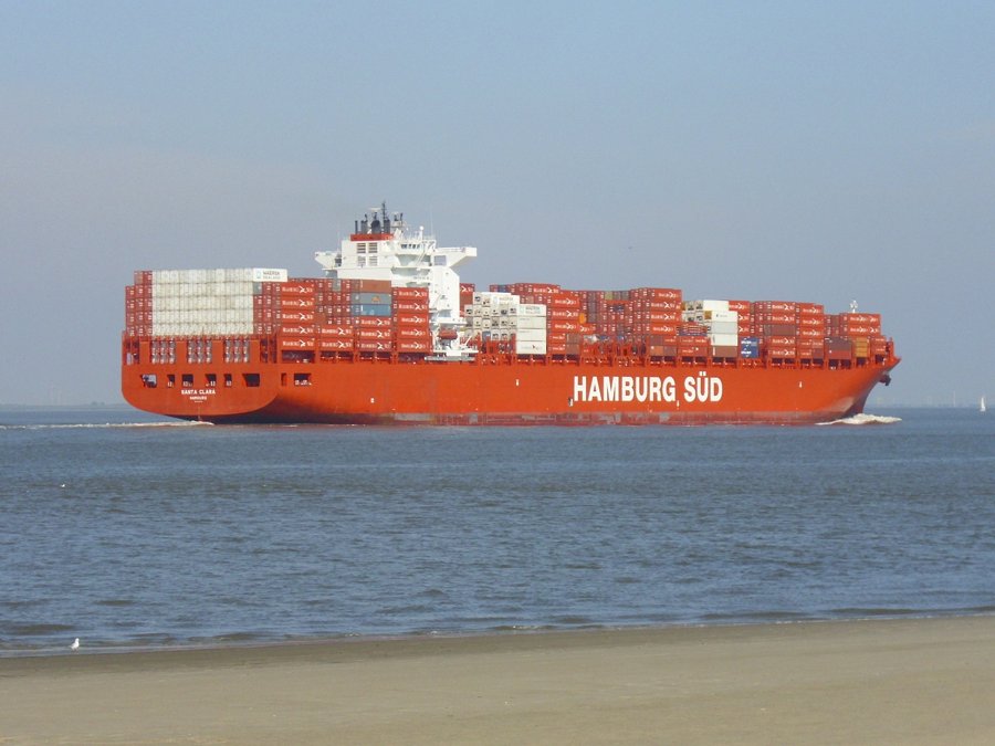 Celtic Sea - SANTA CLARA MAERSK   transiting Celtic Sea