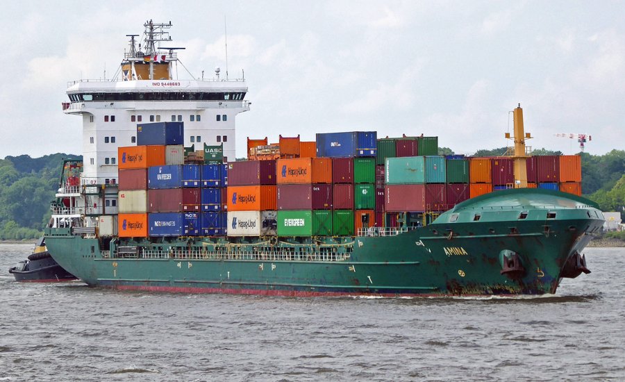 Transit: AMINA                entering English South Coast at The Dover Strait