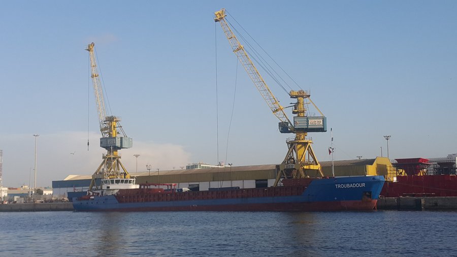  Irish Sea - TROUBADOUR           transiting Irish Sea West of Man