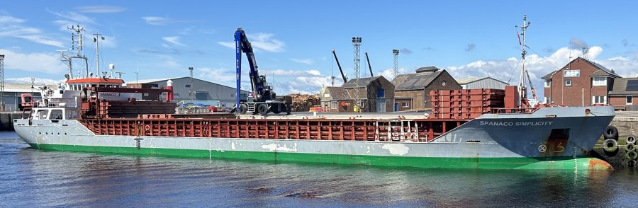 Medway Departure: SPANACO SIMPLICITY  