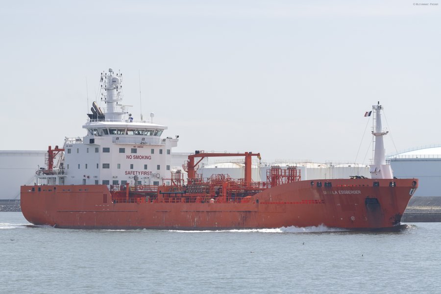 Photograph of the Chemical/Oil Products Tanker: URSULA ESSBERGER     (IMO: 9480992). Documented in UK and Regional Shipping Movements.