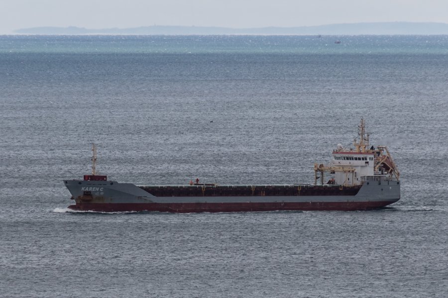 Transit: KAREN C              entering English South Coast at The Dover Strait