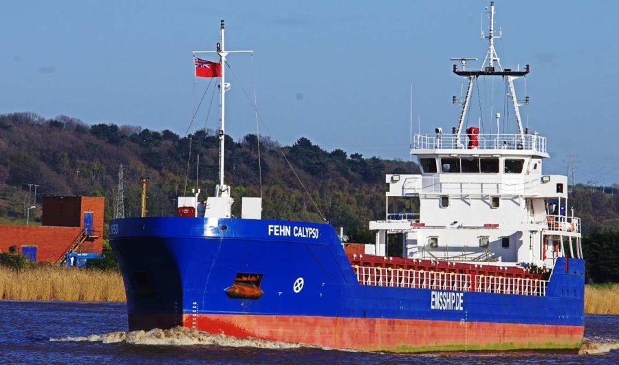 Transit: EMS CALYPSO entering English South Coast at The Dover Strait