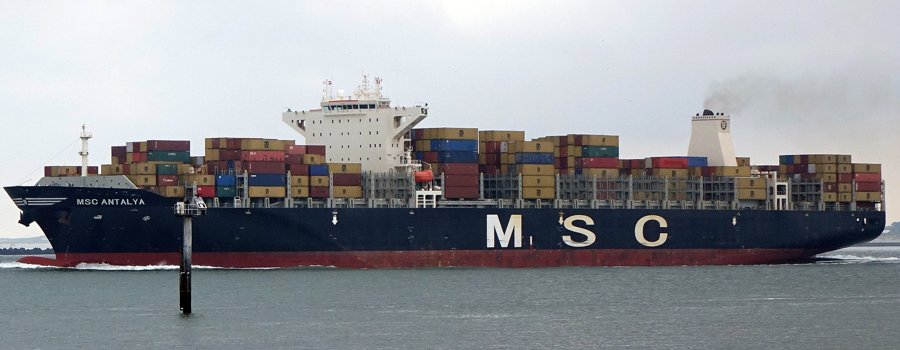 Transit: MSC LAGOS X          entering English South Coast at The Dover Strait