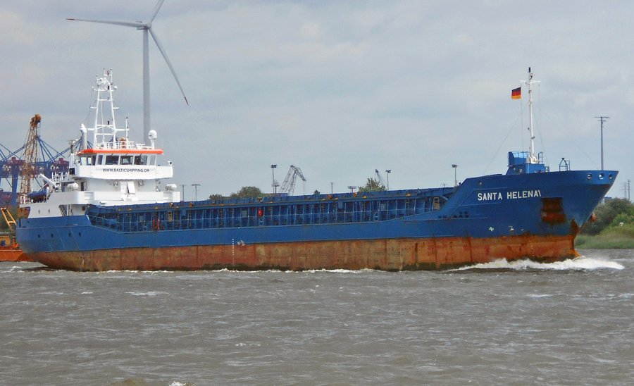 Transit: SANTA HELENA         entering English South Coast at The Dover Strait