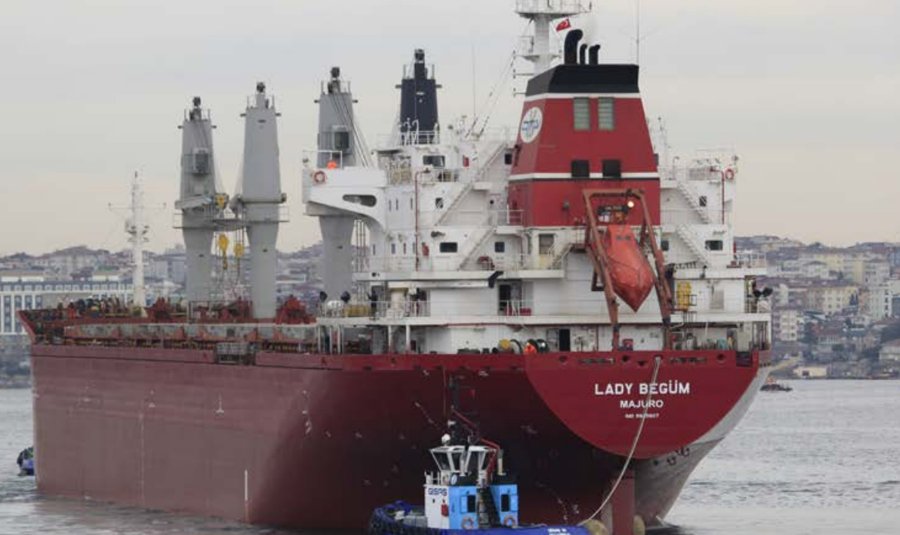  Irish Sea - DEVBULK BEGUM        transiting Irish Sea West of Man