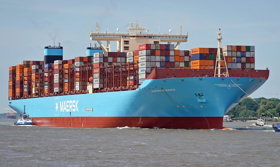 Photograph of the General Cargo: MARGRETHE MAERSK (IMO: 9632131). Documented in UK and Regional Shipping Movements.
