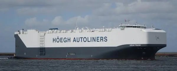 Photograph of the Vehicles Carrier (PCTC): HOEGH TRACER (IMO: 9684990). Documented in UK and Regional Shipping Movements.