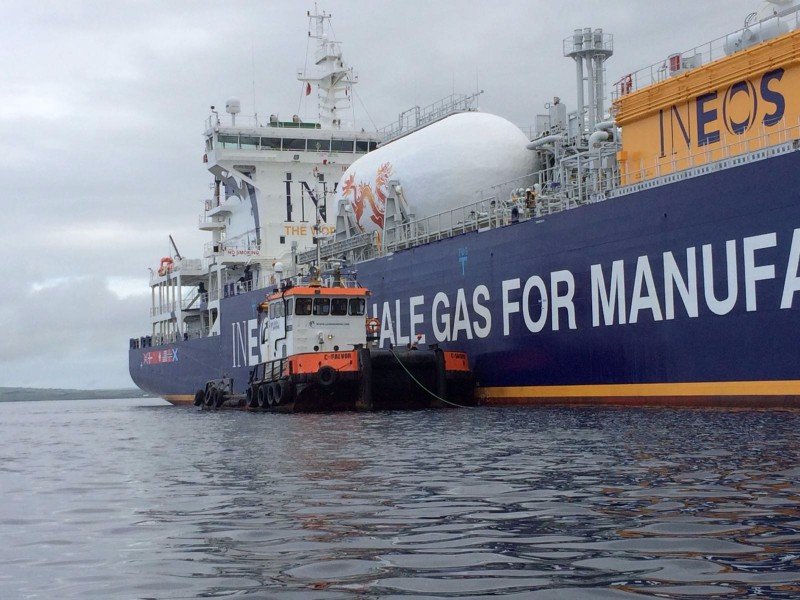 Transit: INEOS INSIGHT        entering English South Coast at The Dover Strait