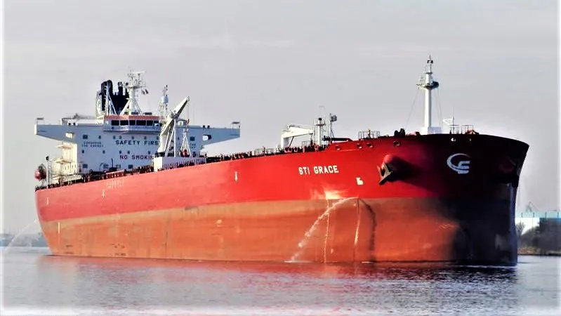  Irish Sea - STI GRACE            transiting Irish Sea off Wales