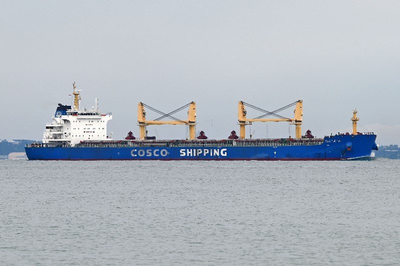 Transit: NING YUE HAI         entering English South Coast at The Dover Strait