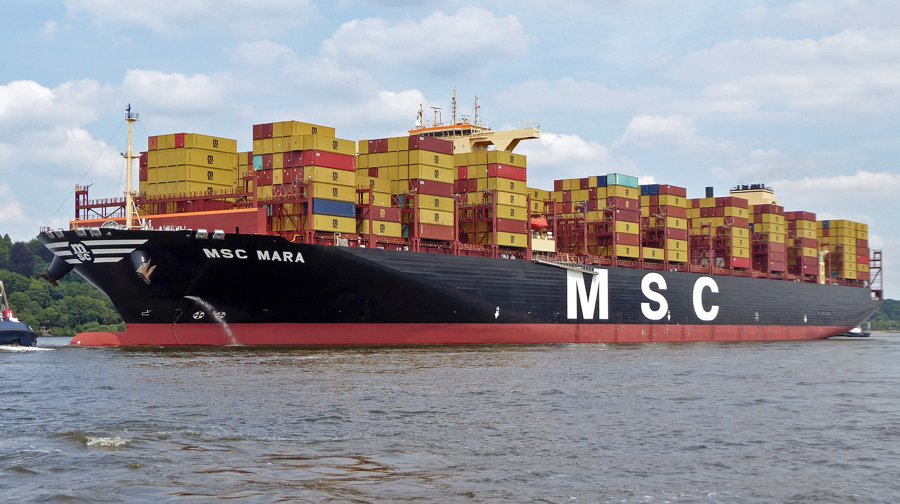 Transit: MSC MARA             entering English South Coast at The Dover Strait